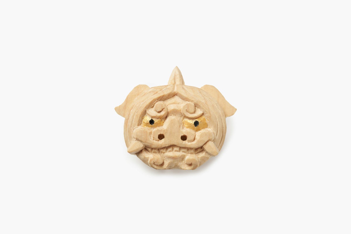 一角獅子頭（帯どめ）_高桑良昭