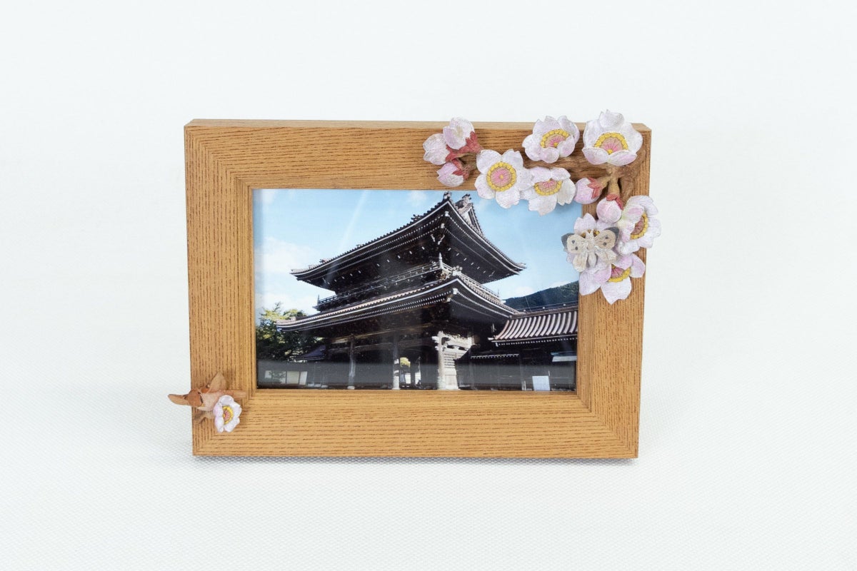 木彫フォトフレーム_南部白雲木彫刻工房